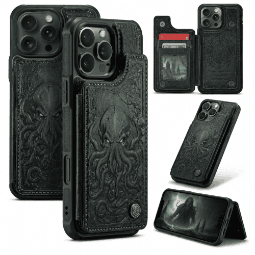 a3cbc294ed72c31e116abb422f06c201 Cthulhu Embossed Leather Wallet Phone Case - view 2