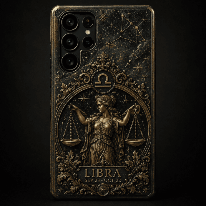 2fa6a02780477dab20f57badd86e6b8a Celestial Zodiac 3D Phone Case - Libra design