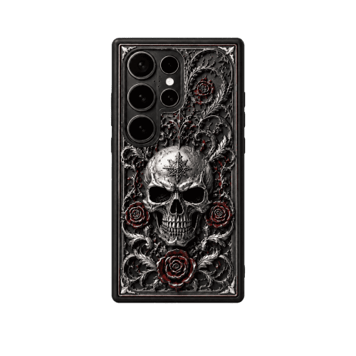 Halloween Edition: Gothic Skull & Blood Rose Case