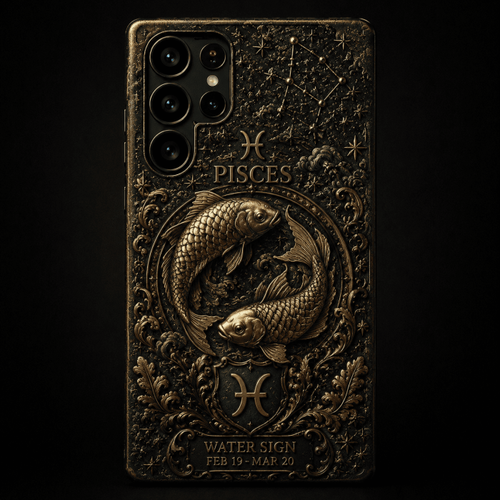 bfd7d660269a5b525028e0f36bad2f8b Celestial Zodiac 3D Phone Case - Pisces design