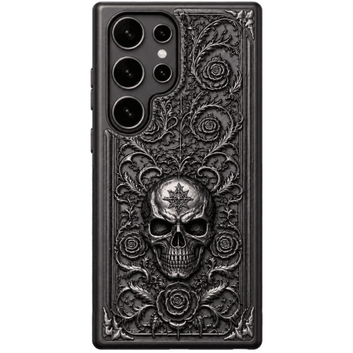 Gothic Skull Magnetic Wallet Phone Case - view 4