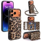 Fashionable Leopard Print Crossbody Card Holder Phone Case - view 1