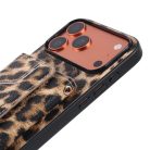 Fashionable Leopard Print Crossbody Card Holder Phone Case - view 4