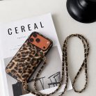 Fashionable Leopard Print Crossbody Card Holder Phone Case - view 7
