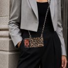 Fashionable Leopard Print Crossbody Card Holder Phone Case - view 9